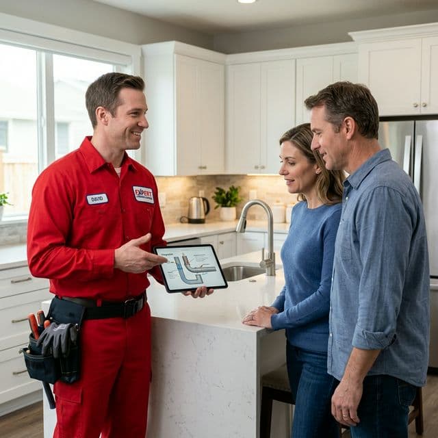 Emergency Technician with Customers